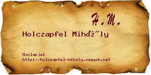 Holczapfel Mihály névjegykártya